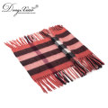 Dernière Design Lady Fashion laine écharpe surdimensionné Chunky Tartan laine chaude écharpe